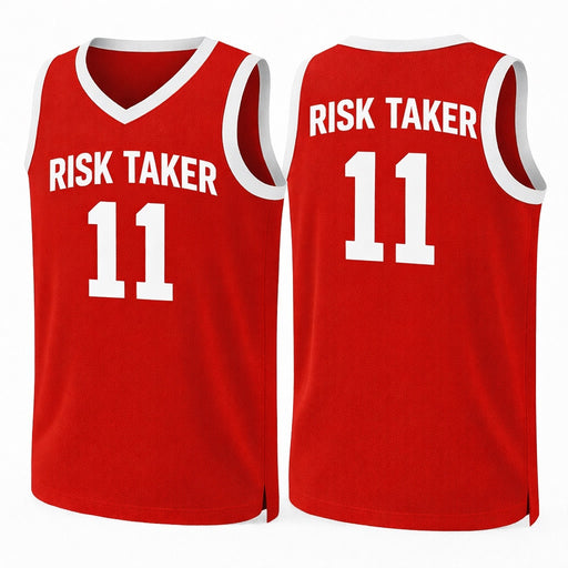 Red White Classic Tops Basketball Jersey Unisex